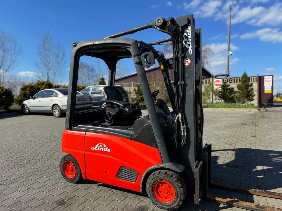 wózek widłowy elektryczny LINDE E16P-01 Triplex 4.60m przesuw 2014'