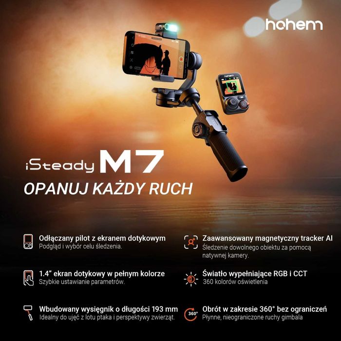Hohem isteady M7. Nowy Gimbal OKAZJA !!