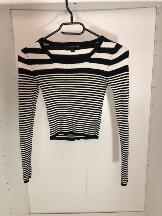 Krótki sweterek w paski Tally Wejli XS