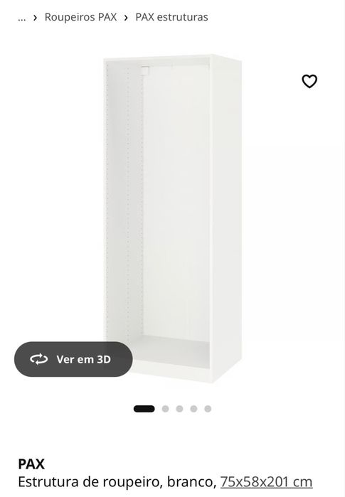 Roupeiro pax/ guarda roupa