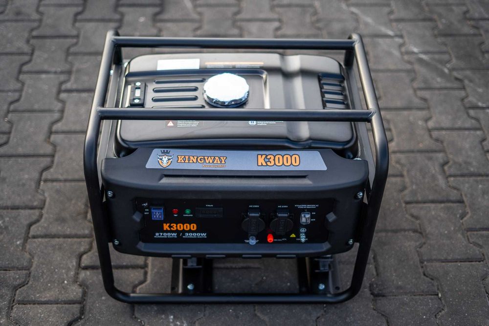 NOWY AGREGAT generator Prądu PB95 Kingway 3000W 12L Miedź AVR FV