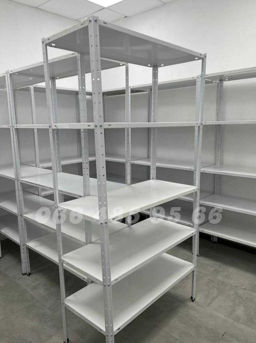 Полочні стелажі бу, поличкові стелажі, торгові стелажі бу,стелажі нові