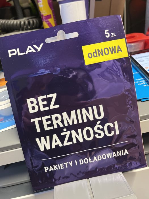 4X Starter Play odNowa 5 PLN Karta SIM Card PrePaid #NicNiePrzepada