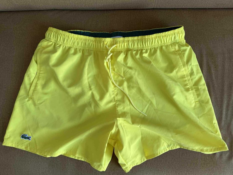 Lacoste szorty kąpielowe żółte MH6270 rozmiar L