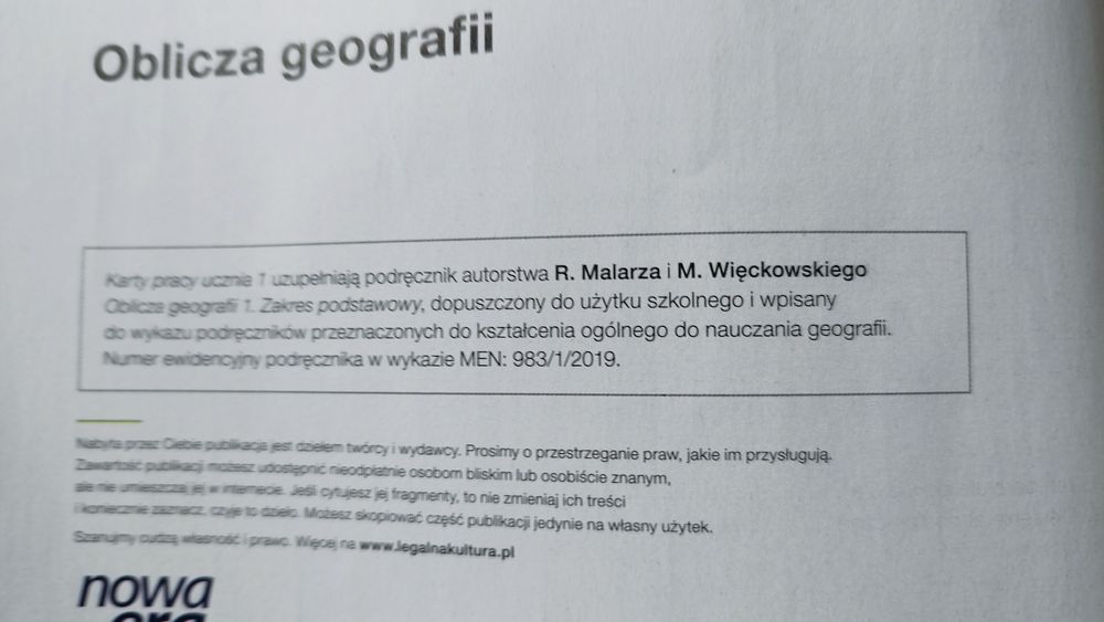 Oblicza geografii kary pracy ucznia 1 zakres podstawowy