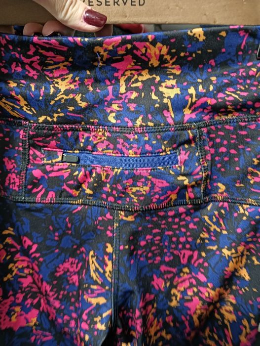 Legginsy sportowe na siłownię do biegania 7/8 XS crivit