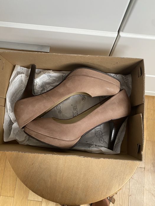 Skórzane Buty eska  roz 36 capucino