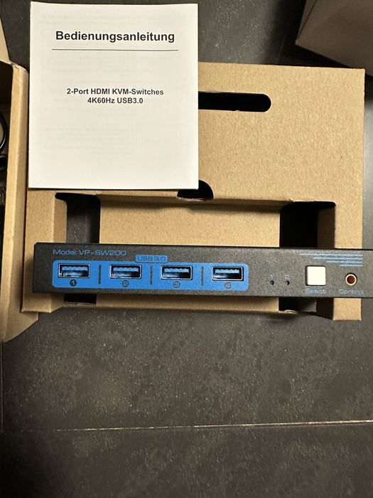 Kvm switch 2*1 Vpfet 2пк,1монітор