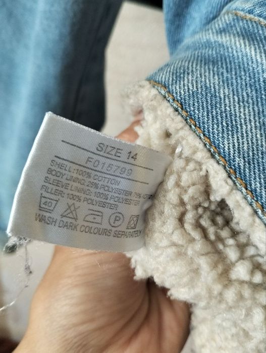 Джинсова тепла курточка  XS/S