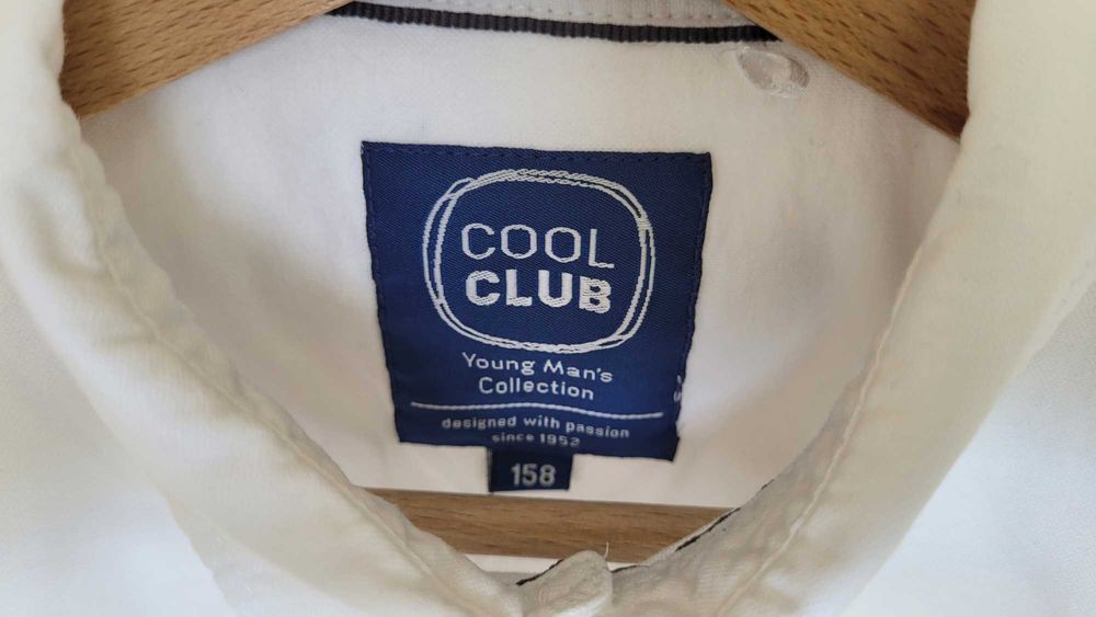 koszula biała szkolna Cool Club 158 bawełna 100%