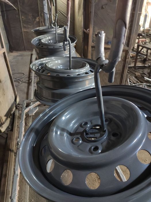 Піскоструй та порошкове фарбування дисків, супортів, велосипедних рам