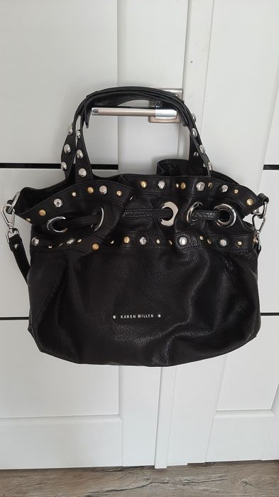 Кожаная женская сумка Karen Millen