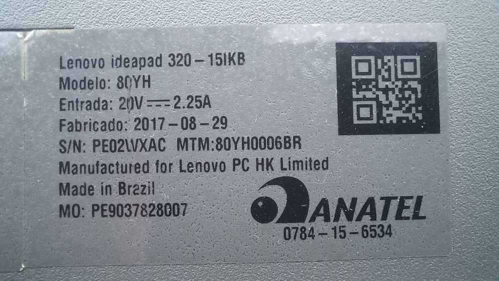 Ecrã usado Portatil Lenovo Ideapad 320 330
