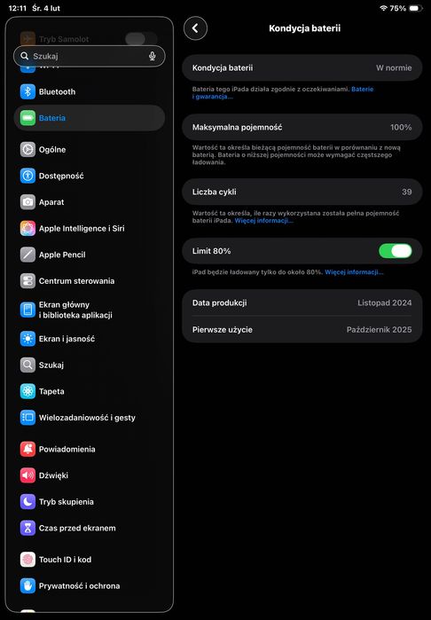Apple iPad 11 (6 gen) na m2. 512 GB| rysik + klawiatura