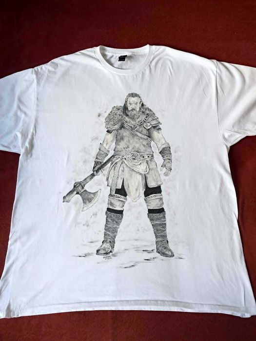t-shirt ręcznie malowany