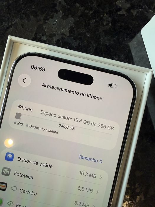 iPhone Air 256Gb Branco como Novo em caixa
