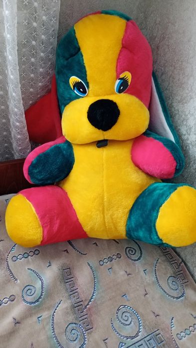 М'які іграшки пес і ведмідь