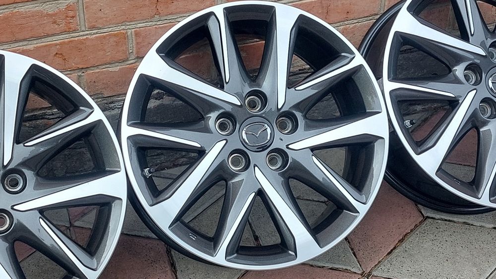 Диски двокольорові ОРИГІНАЛ Mazda R17 5x114,3 ET45 J7,0 ЦО:67,1 мм  Toyota Lexus Honda Hyundai KIA Nissan Mitsubishi Renault Suzuki