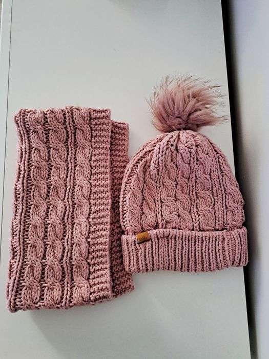 Czapka szalik komplet zimowy H&M 6-8 lat