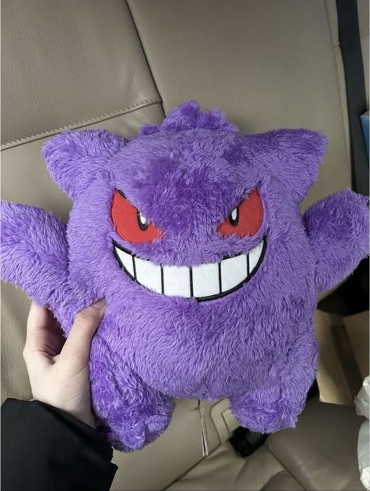 Мʼяка іграшка оригінал генгар з покемонів pokemon gengar