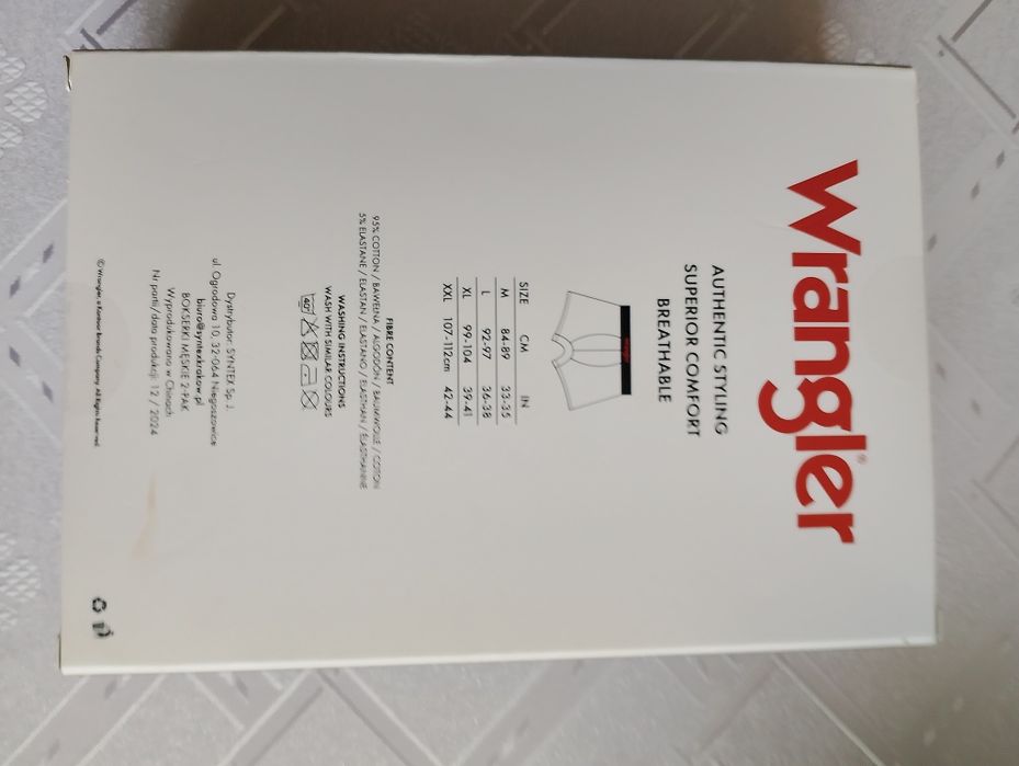 Bokserki męskie nowe dwupak Wrangler rozmiar XXL
