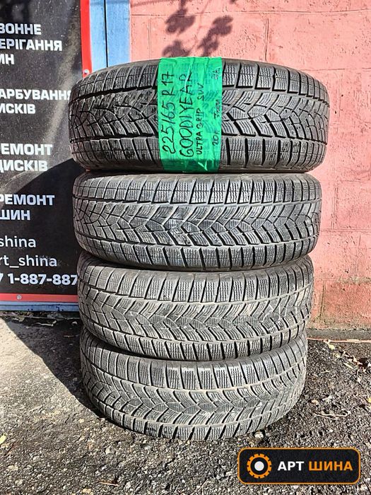 225 65 17 goodyear зима 4 штуки протектор 85%