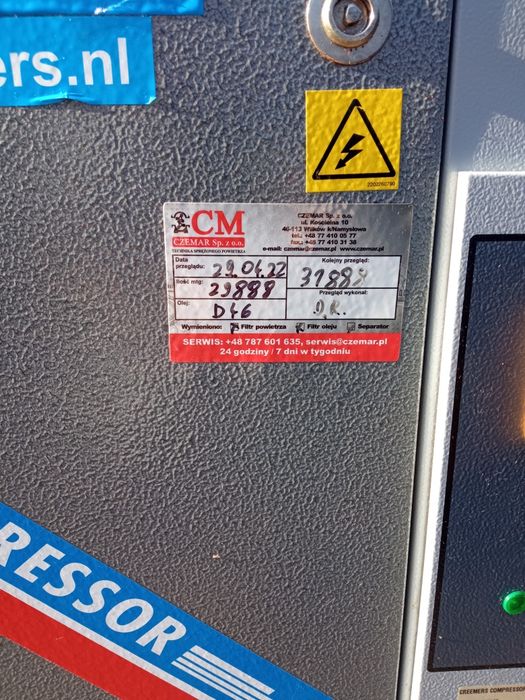 Kompresor śrubowy creemers 4 kw