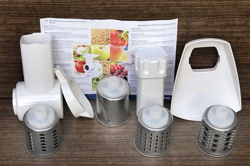 Насадки для шинковки, терки и нарезки кубиками Zelmer, Original