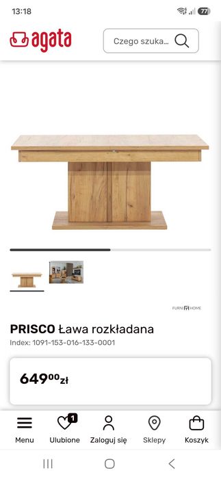Sprzedam ławę kawową
