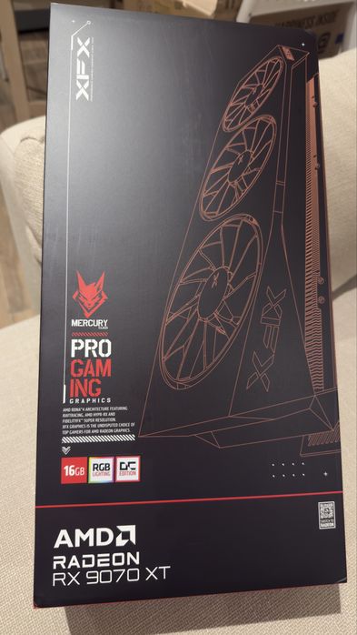 Placa Gráfica XFX AMD Radeon RX 9070 XT Mercury OC Gaming 16GB GDDR6