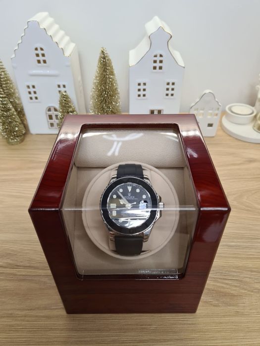 Automat Rotomat do ładowania zegarka zegarków na baterie Drewno Okazja