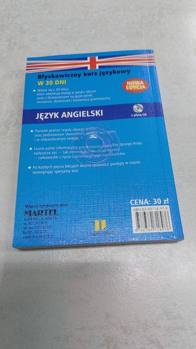 Język angielski w 30 dni. Martel. Brak CD