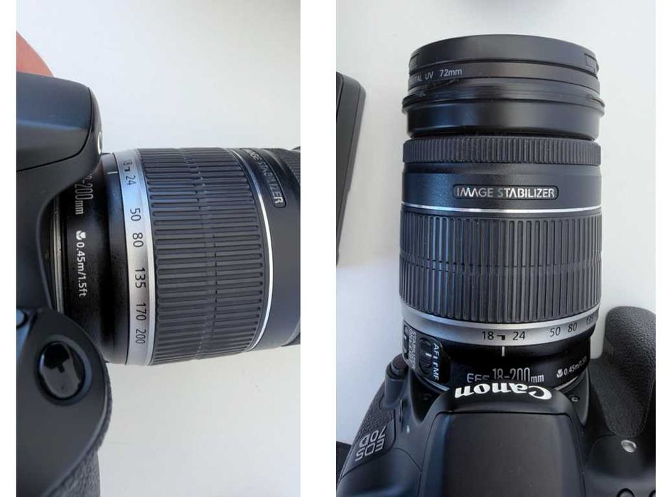 Canon EOS 70D + EF-S 18-200mm IS — Kit completo
