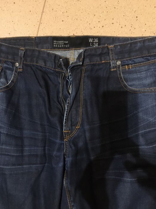 RESERVED jeansy męskie 36/34 solidny,gruby jeans