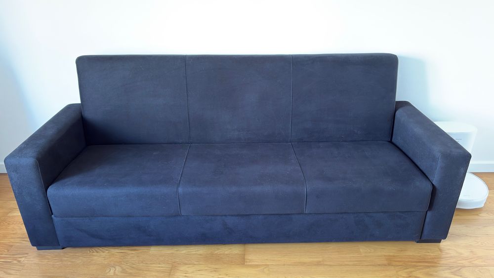 Sofá-cama click clack com arrumação - 3 lugares