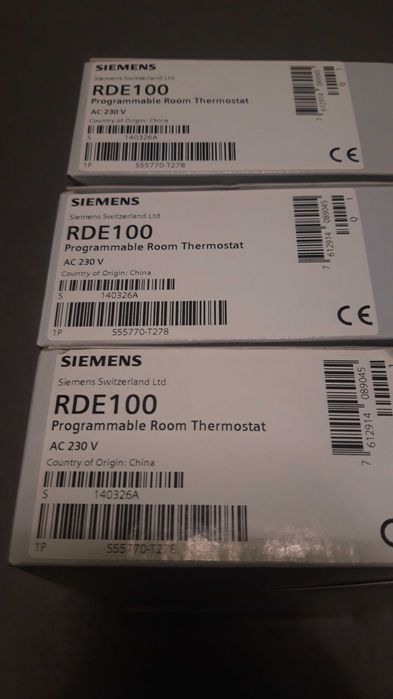 Regulator, sterownik, termostat SIEMENS RDE100, S55770-T278 230V AC