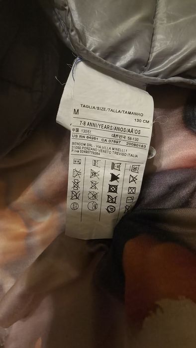 Blusão menina Benetton 7 anos