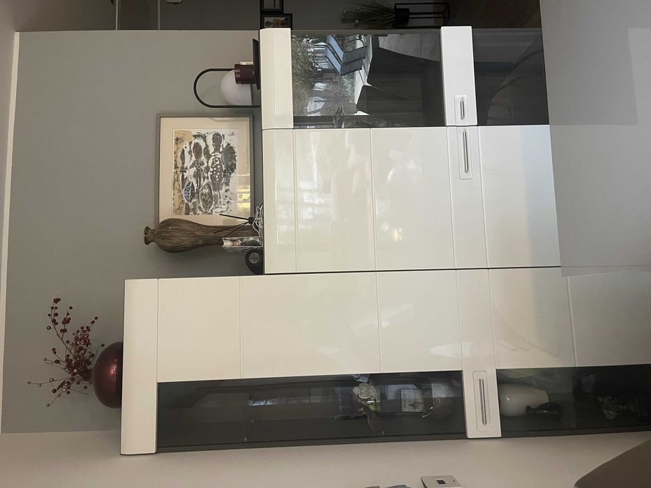 Witryna niska do salonu (157 cm x 95 cm x 37 cm)