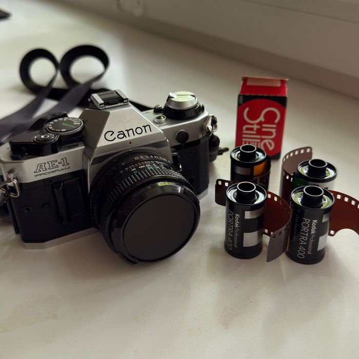 良品】CANON AE-1 PROGRAM + 50mm F2 #76 Canon AE-1 PROGRAM