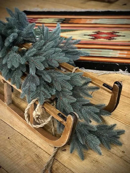 Хвойні новорічні гірлянди Classic - декор (литі блакитні 1.2 м та 2 м)