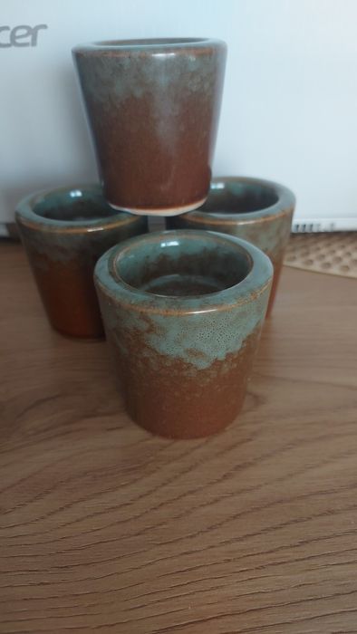 Ceramiczne świeczniki zestaw 4szt