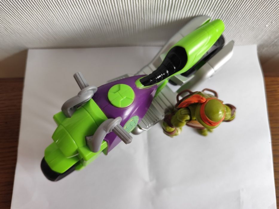 Zestaw żółwie ninja figurka motor figurka michelangelo