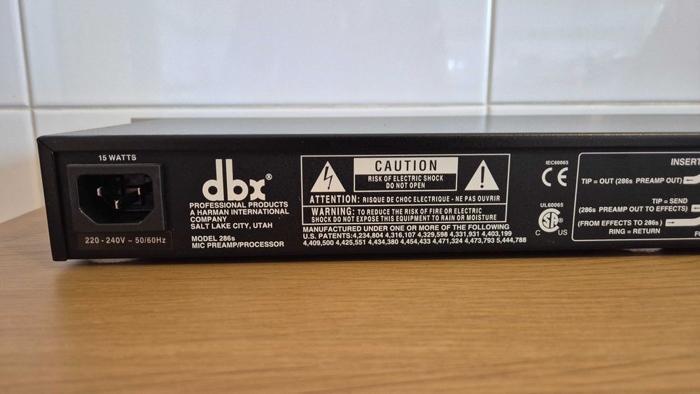 dbx 286s – Processador de Voz
