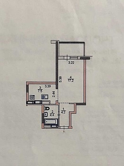 Квартира, 1к. Євроремонт. Драгоманова, 40з, Позняки Дарницький район