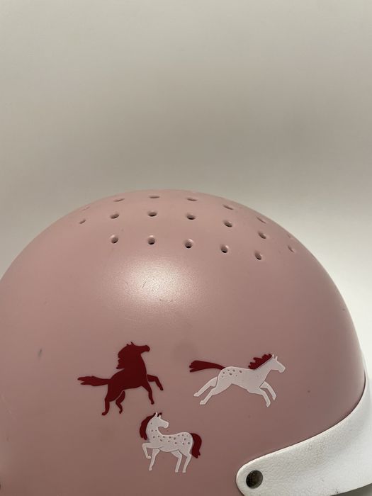 Kask jeździecki foguanza różowy