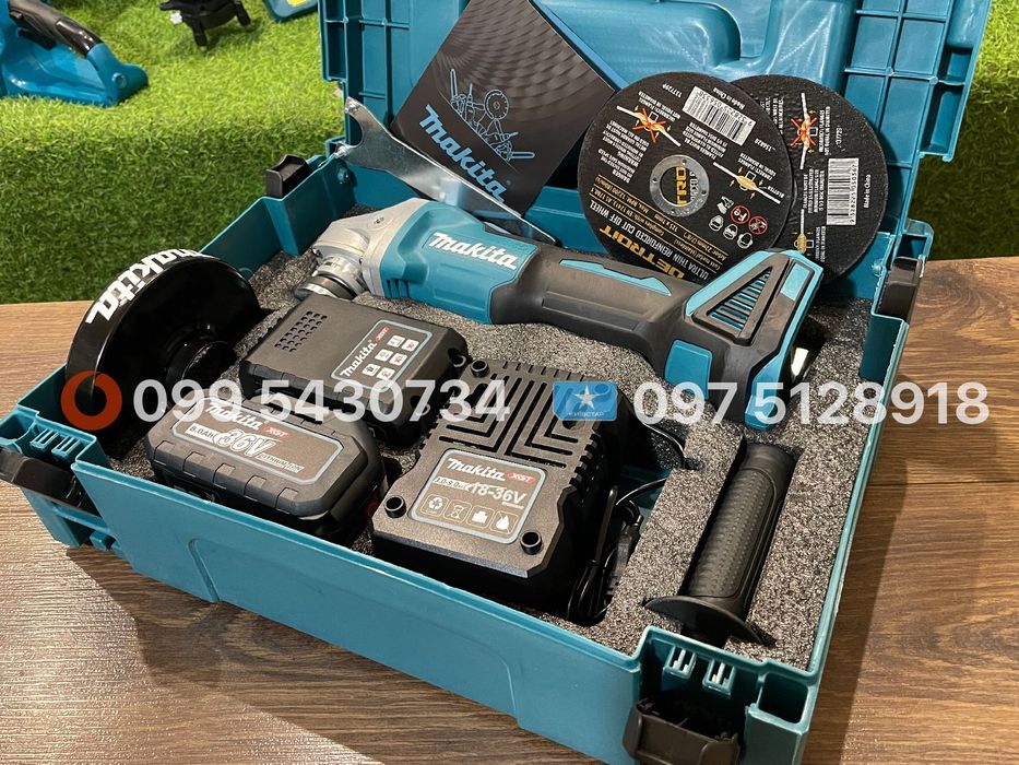 Акумуляторна Болгарка DGA 504 36V 8Ah  1200 вт КШМ аккумуляторная УШМ