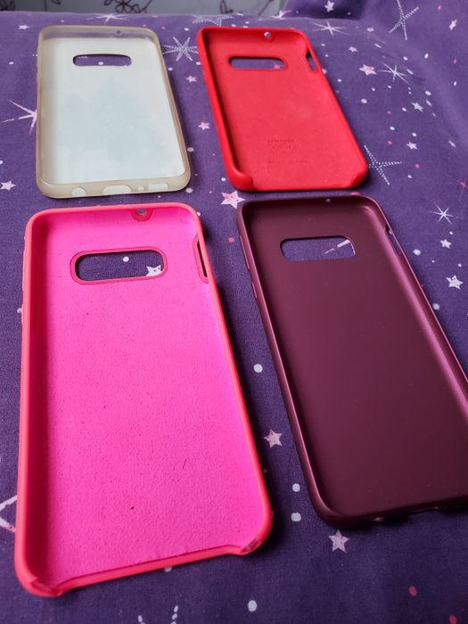 Чохол для Samsung 10 e рожевий, червоний, малиновий