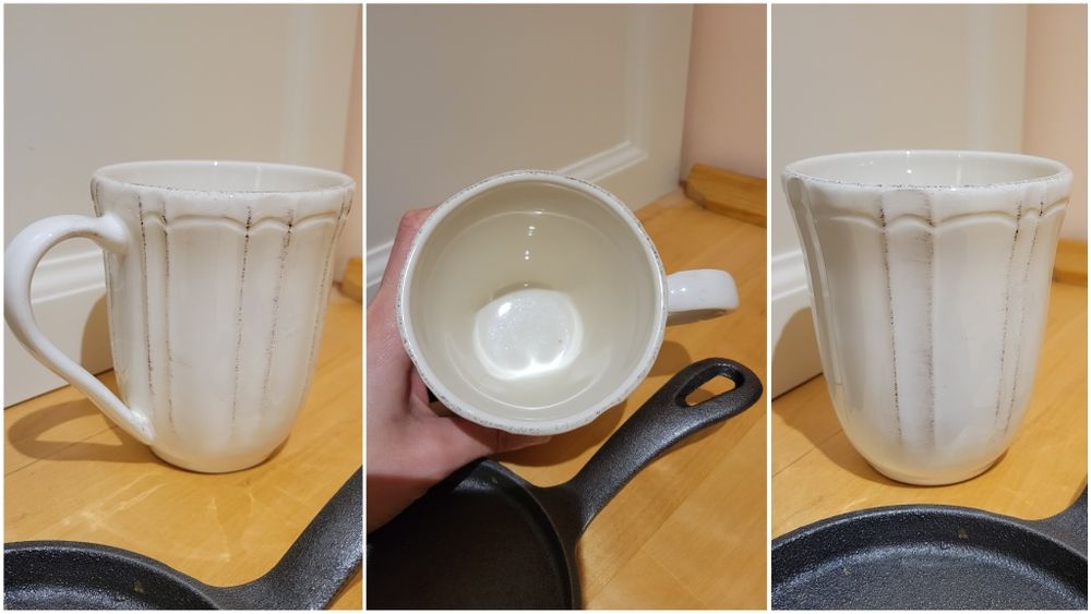 Artigos cozinha: tábua queijos, saleiro e pimenteiro, caneca, copo gin