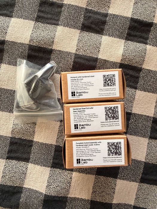 Conjunto de Hardenened Hotends e Extruder Gear para Bambu Lab P1S