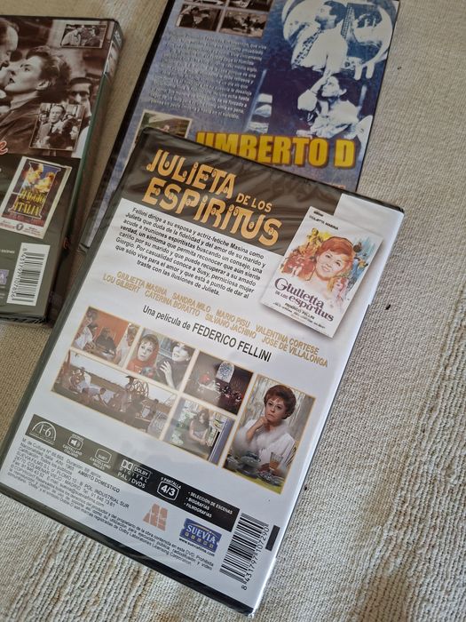 Três dvds Roberto Rosselini e Fellini e De Sica